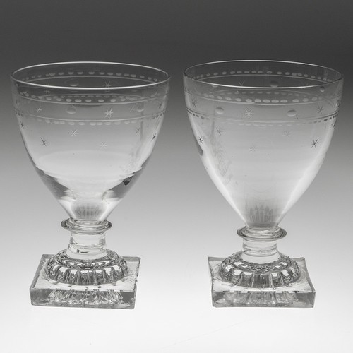 Pair georgian rummer - of,