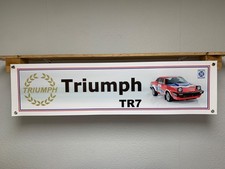 Triumph TR7 Banner Classic Leyland sports Car workshop garage wall display