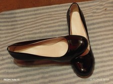 ladies shoes size 43 black with block heels