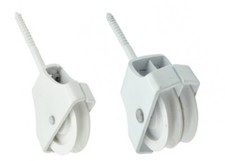 Cast Iron Pulleys Single Double Nylon Wheel Ceiling Pulley Racks