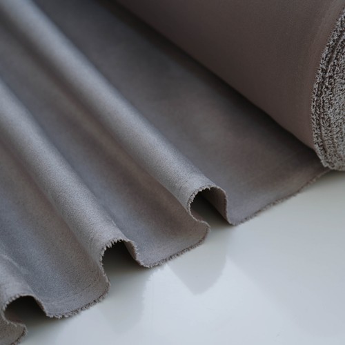 Silver suede stretch - suede, spandex