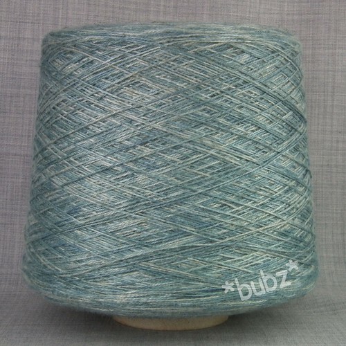 Viscose linen yarn blue grey - viscose,