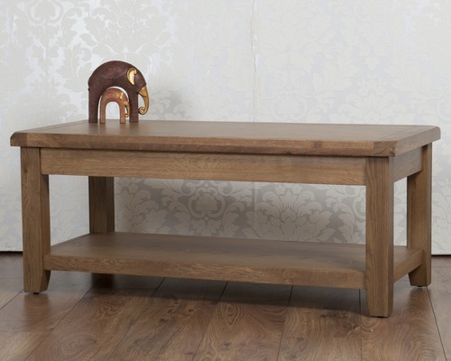 Oak coffee table - table, medium