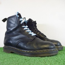 Dr. Martens Boots Women Size 5 Black Leather Eyelet Punk Combat Shoes Grunge