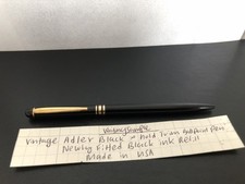 Vintage Alder Black Ballpoint Pen With Newly Fitted Refill