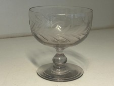 Etched Glass Antique Edwardian