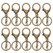 ›10Pcs Key Chain Plating Non