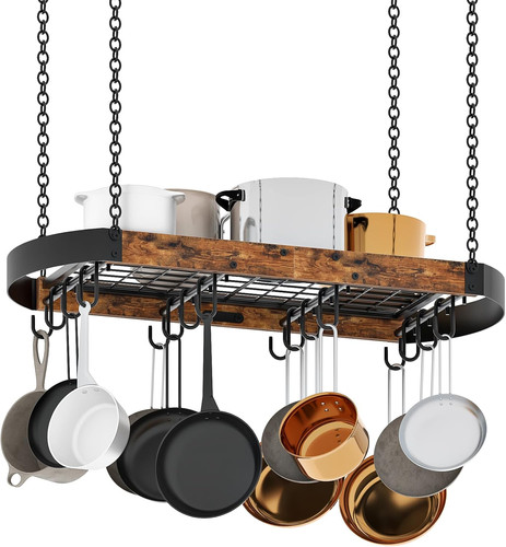 Inch hanging pot rack - 31.7-inch,