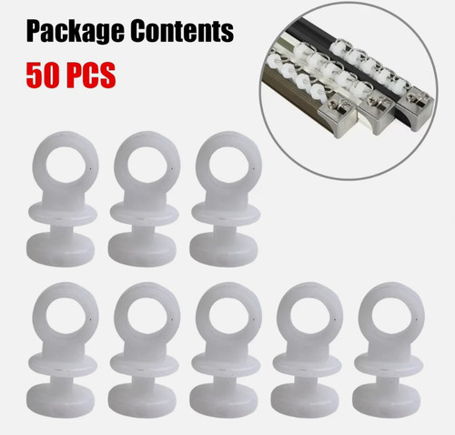 50xplastic curtain track hooks - curtain,