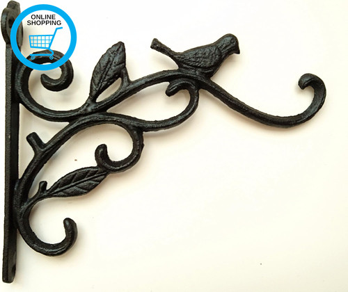 Cast iron ornate bird - bird, hanging