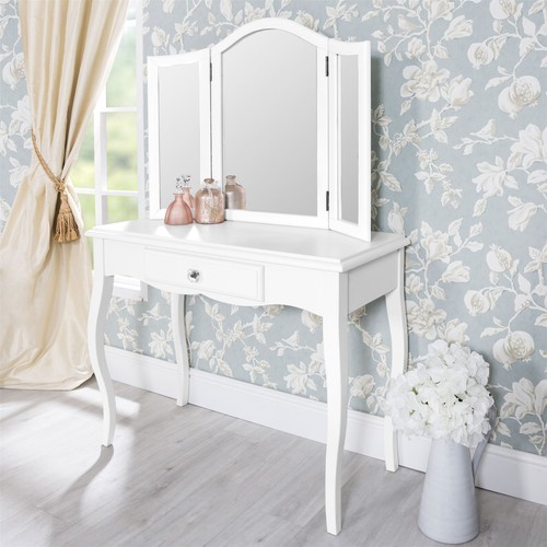White dressing table french - white,