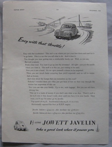 1949 jowett javelin litre - jowett,
