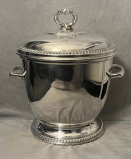 Vintage Art S Co Silver Ice Bucket Champagne Chiller with Insulated Interior