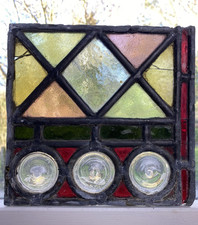 Antique Square Stained Glass