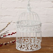 Large White Decorative Bird Cage Round Metal Bird Cage Wedding Party Table Decor