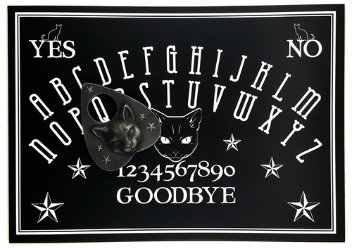 Wooden black cat - a4,