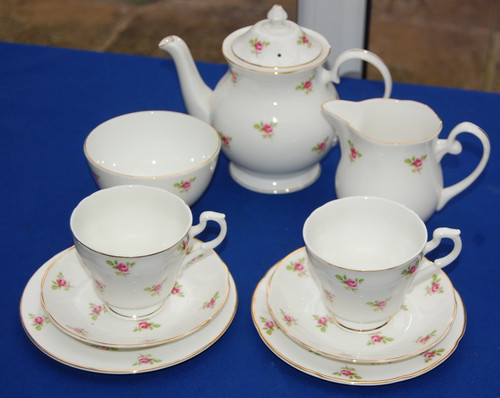 Vintage pink ditsy - ditsy, 9