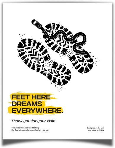 Car paper floor mats - car,