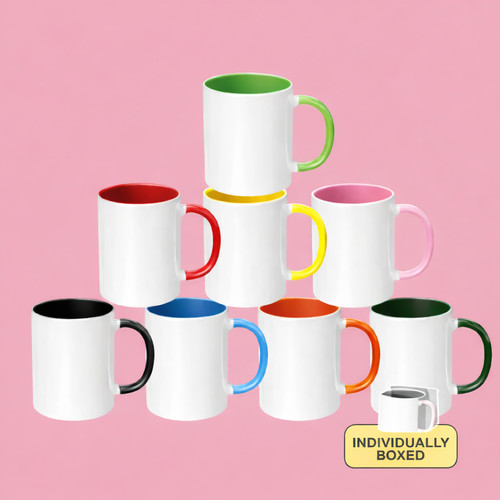 11oz coloured sublimation - coloured, mugs