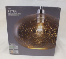 Next Glass Gold Mercury Finish Easy Fit Pendant Shade (Hea)
