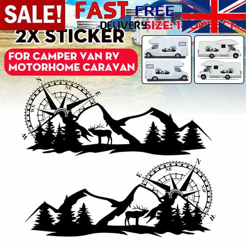 Compass mountain sticker - compass,