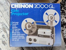 Chinon 2000GL SUPER 8 8MM VARIABLE SPEED CINE PROJECTOR hardly used!