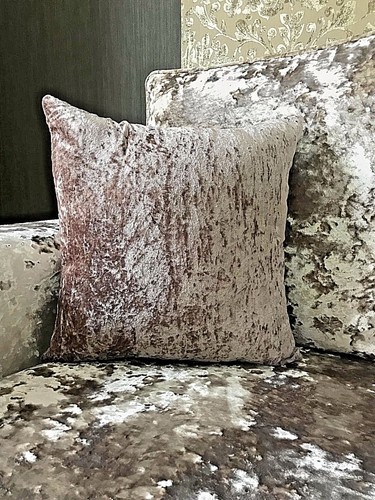 Champagne gold crushed velvet - champagne,