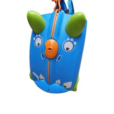 Trunki Terrance Kids Ride On Suitcase With Strap Key Hard Plastic 18 litres 