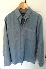 Orvis Mens Long Sleeve Shirt Size S Blue Pockets with Stretch Collared Button Up