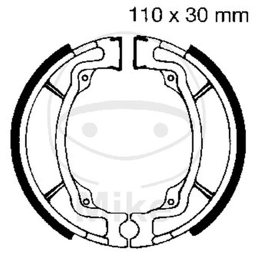 Pair brake jaws ebc - pair, of