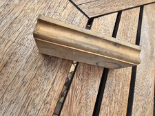 Vintage letterpress hard wooden block for setting font used with Adana press