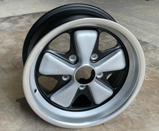 Genuine refinished/restored Fuchs alloy 7JX15 black/anodized ,small marks to rim