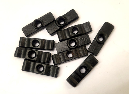 Black turn button 38mm plain - black, 38mm,