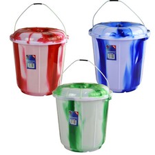 Plastic bucket with Lid  Metal