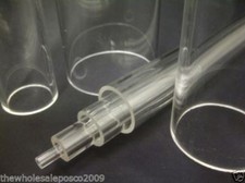 Clear Perspex Acrylic Plexi Pipe Tube 90mm x 3mm Wall 500mm Long Length