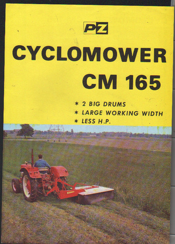 Cyclomower 165 drum - "cm,