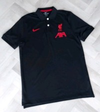GENUINE  Liverpool Fc Nike Polo Shirt New/ medium / BLACK / AXA/ BRAND NEW.