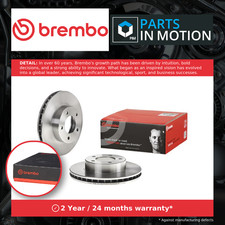 2x Brake Discs Pair Vented