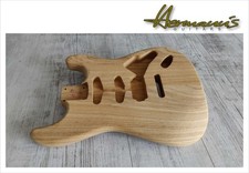 Strat Roasted Swamp Ash Body, 2 Piece, Unfinished, HSS Route, Only 1.72kg