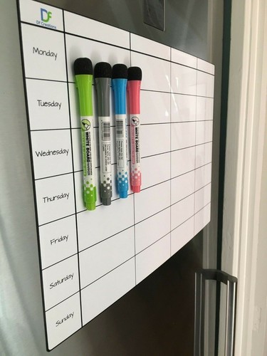 Fridge board magnetic weekly - fridge,