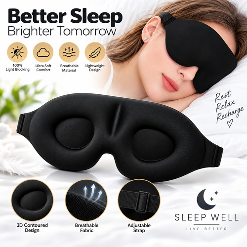 Soft padded sleep mask - mask, eye