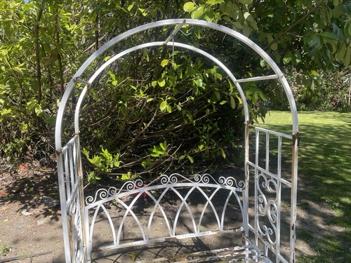 Metal garden arbor - garden, /
