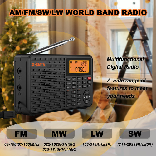 Xhdata portable radio d109 - radio,
