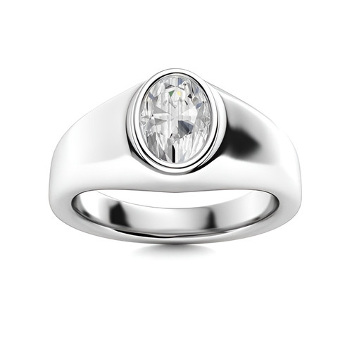 950 platinum ring for men - 950,