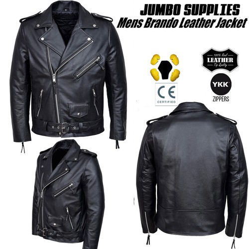 Leather brando jacket - leather,