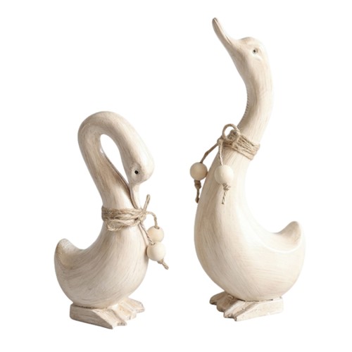 Wooden duck couple - duck, handmade