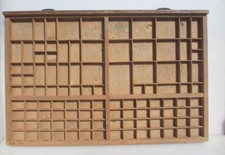 Antique Wooden Printers Drawer