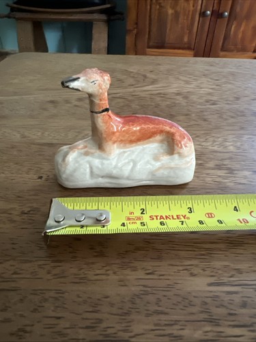 Vintage ceramic whippet - ceramic,