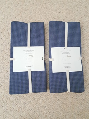 Zara gingham navy blue - zara,