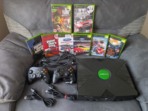 Xbox original black - black, console